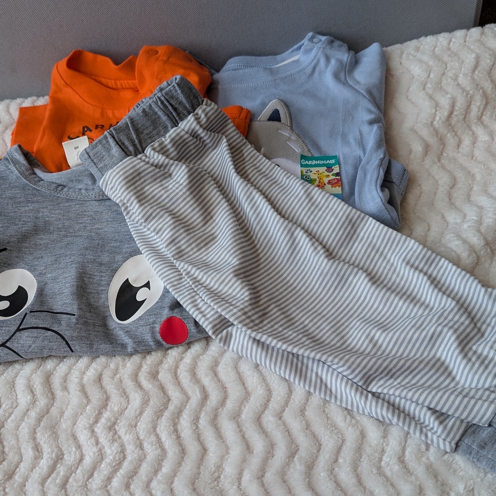 🔥B2G1! NWT Boys 3-6m 4 Piece Bundle - Carhartt, Shein, Garanimals
